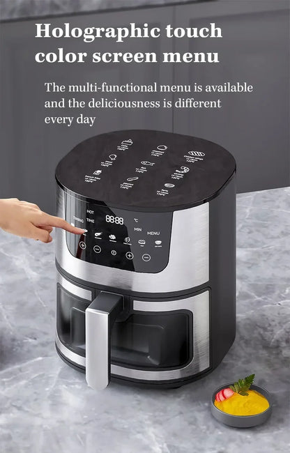 7L Electric Air Household Fritadeira Fryer Intelligent French Fry Machine with Large Capacity Electric Fryer