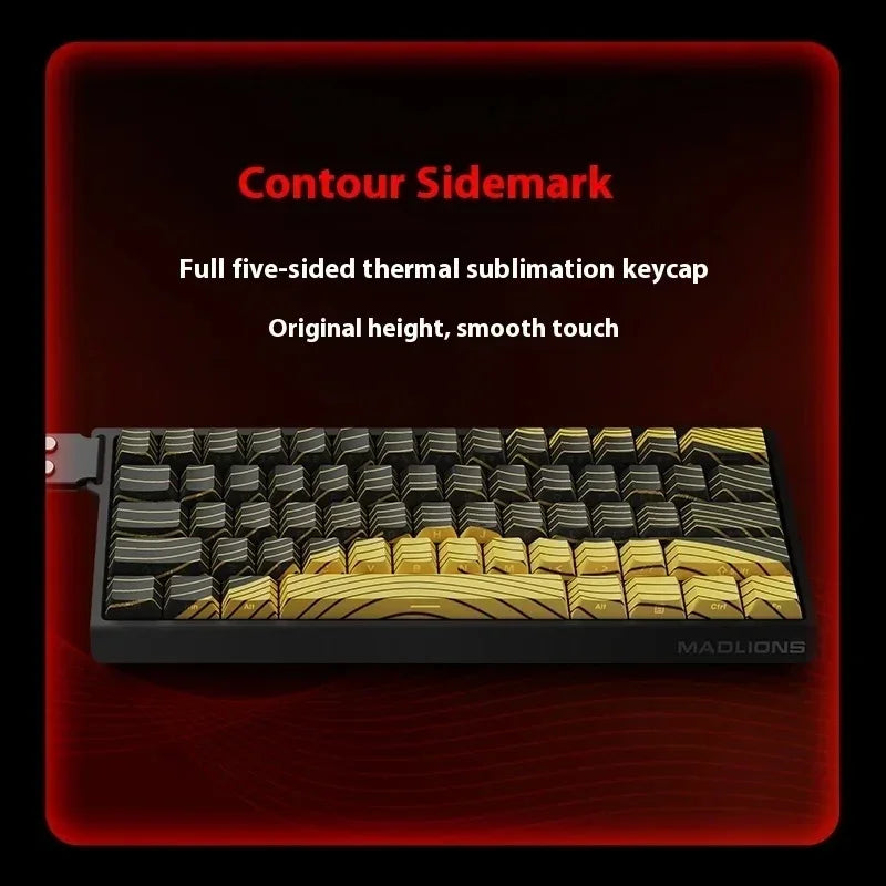 MADLIONS Mad60HE Mad 68HE Mechanical Keyboard Magnetic Switch Wired Hot Swap 8K Polling Rate Customized Gaming keyboard Pc Gamer