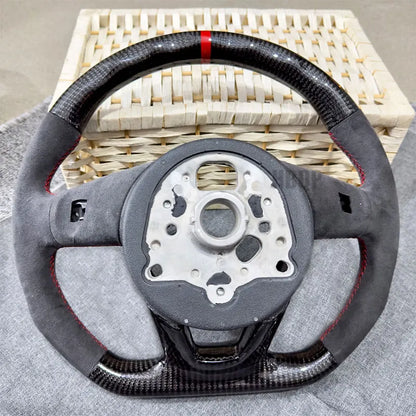 Real Carbon Fiber Steering Wheel for Audi B9 A3 A5 RS3 RS4 RS5 S3 S4 S5 2018 2019 2020 2021 2022 Custom Style