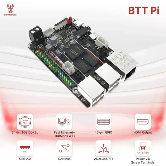 BIGTREETECH BTT PI Board 64 Bit Quad Core Cortex-A53 ARM VS Raspberry PI Orange PI PI4B+CB1 Upgrade For Klipper 3D Printer