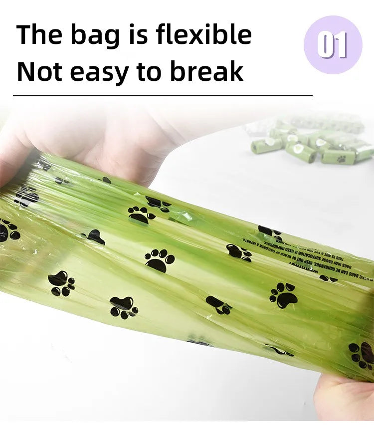 New Dog Poop Bag Biodegradable Pet Garbage Bag Dog Poop Bags Dog Poop Bag Dispenser Dog Cleaning Supplies Dog Products for Dogs