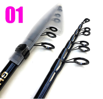 Telescopic 1.6-2.4m  Fishing Rods Ultralight Weight Spinning Casting Carbon Pole Fishing Accessories Lure Weight 10-30g