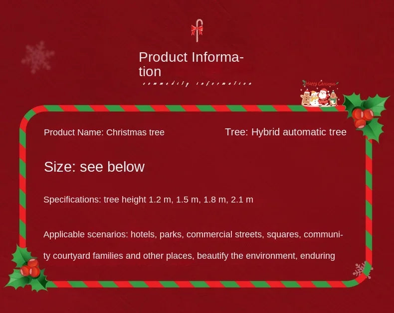 White Christmas Tree with Tree Skirt PVC Simulation Snow Flocked Encrypt Christmas Tree Christmas Party Decorations with Snow