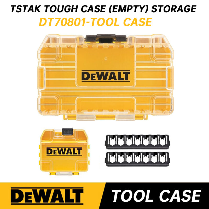 DEWALT TSTAK Tough Storage Case Power Tool Accessories Screwdriver Bit Parts Storage Box DT70801 DT70801 DWAN2190 N542474