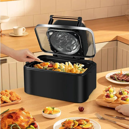 12L Air Fryer Large Capacity Ivisible Automatic Electric Fryer Household Intelligent Electric Oven Friggitrice Ad Aria