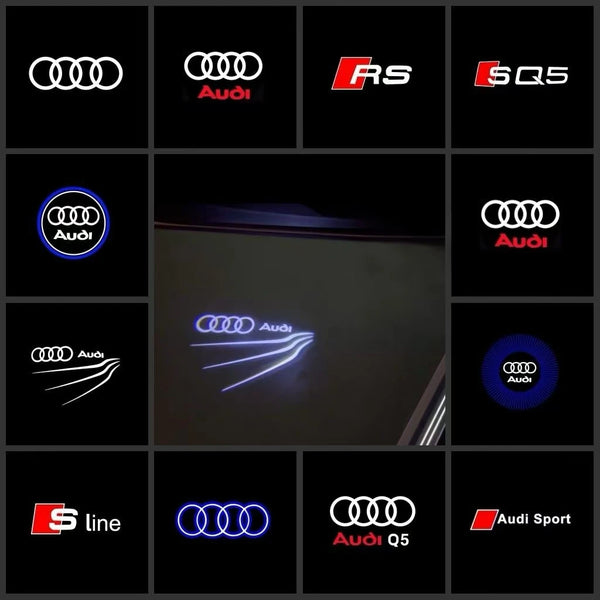 Per AUDI Led per  portiera auto logo Ghost Shadow Welcome Light