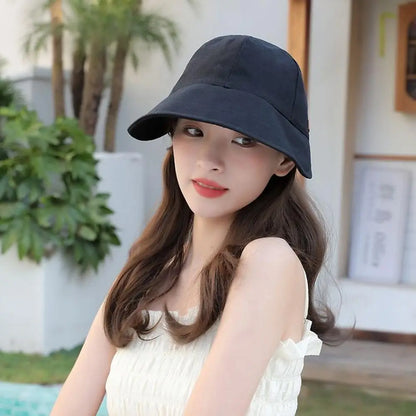 2024 UV Protection Hat Without Makeup Fisherman Cap Sun Hat Portable Foldable Wide Brim Sun Protection Hats Summer Adjustable