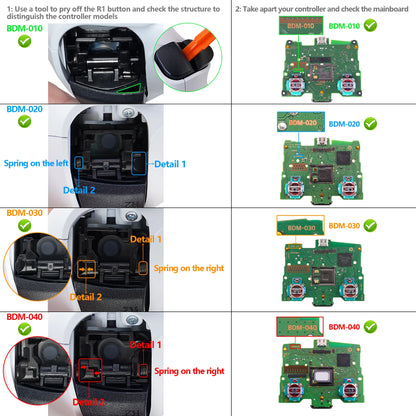 eXtremeRate Ergonomic Split Dpad Buttons (SDP Buttons) Compatible with ps5/ps5 EDGE, Compatible with ps4 All Model Controllers