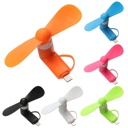 Creative USB Fan Flexible 2in1 Mini Portable Mobile Phone Fan Cooler For Android For IPhone For Samsung For Huawei For iPad