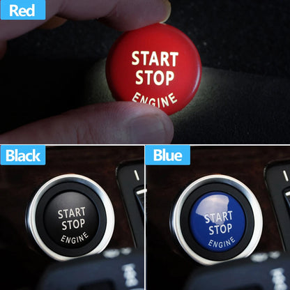 Car Engine Ignition Start Stop Button Switch Cap Cover Replacement For BMW 3 X1 X5 X6 E90 E91 E92 E93 E87 E60 E84 E70 E71 E89