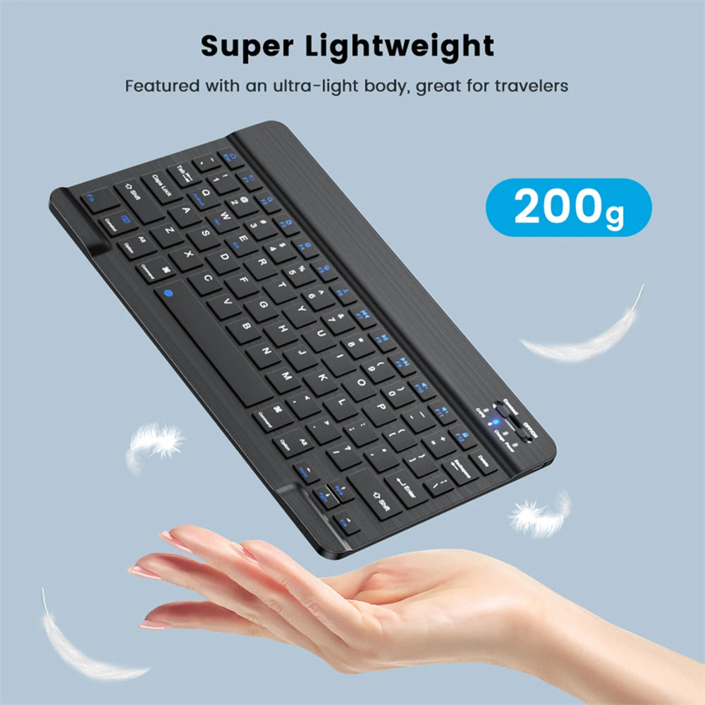 Bluetooth Wireless Keyboard Mouse For IOS Android Windows Tablet For iPad Air Mini Pro Spanish Korean Portugal Russian Keyboard