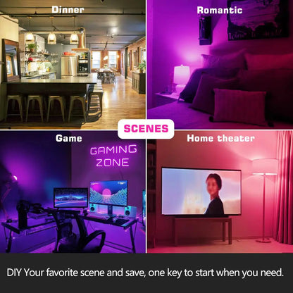 LED Smart Light Bulb, Color Changing Alexa Light, RGB Smart Lamp That Work With Alexa, E27 B22 Base,16 Million Colors,Dimmable