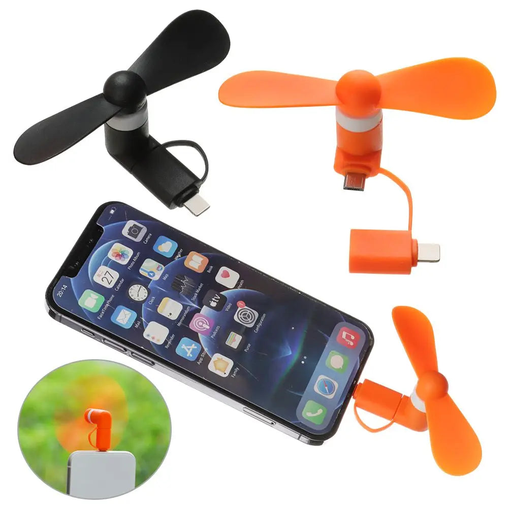 Creative USB Fan Flexible 2in1 Mini Portable Mobile Phone Fan Cooler For Android For IPhone For Samsung For Huawei For iPad