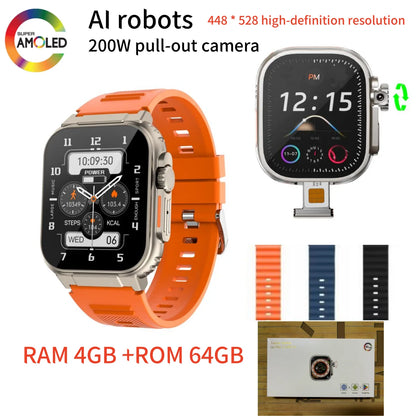 2024 New DW99 S9 Ultra Smart Watch 49mm 4G/5G LTE Android System 180° 800W Camera WIFI GPS Smartwatch Men NFC Google Play Store