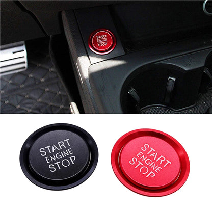 Set Car Engine Start Stop Button Cover Decor Ring for Audi A4 S4 A5 S5 A6 S6 A7 S7 A8 S8 Q5 Q7 Car Styling Sticker Accessories