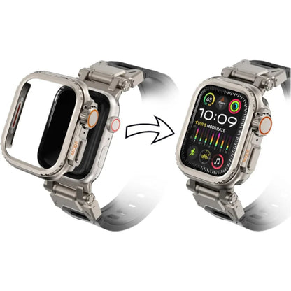 Metal Bumper Case For Apple Watch 45mm 44mm Protector Frame Cover For iWatch Series 9 8 7 6 5 4 SE Change To Ultra 2 49mm