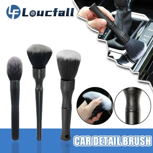 Car Detailing Brush Fiber Super Soft Cleaning Brush Car Interior Detailing Kit Electrostatic Dust Remove Tools Wash Accessories 