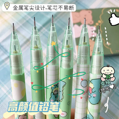 6pcs Kawaii Stationery Mechanical Pencil School Supplies Cute Things Pencils for School Anime Stationery Pens Kit Back to School