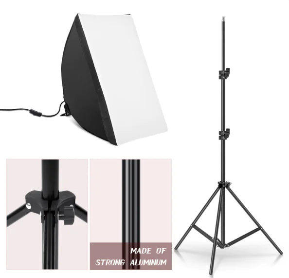 Compatible with Apple, 50 70CM Soft Box 2m Tripod 85W Mushroom Light