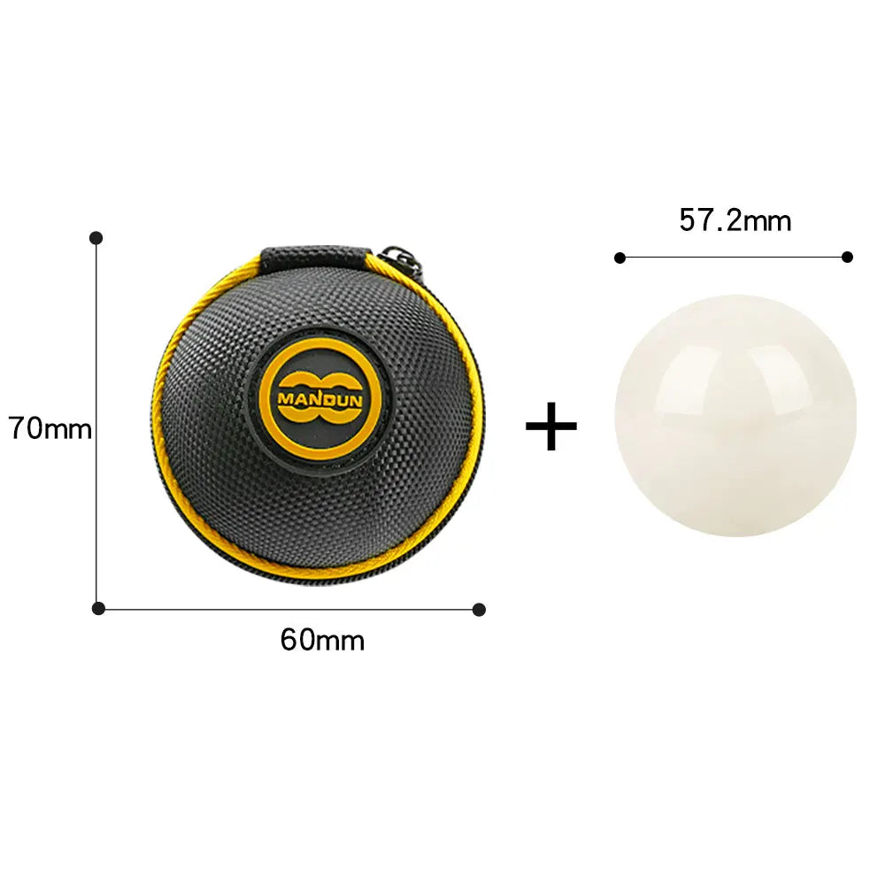 MANDUN-Clip-on Cue Ball Case, Nylon Fleece Material, Premium Billiard Balls Holder, Pool Training Balls Case