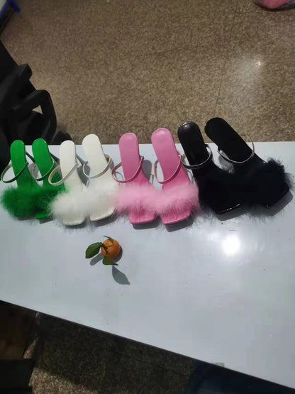 Women's Stylish High Heel Slippers