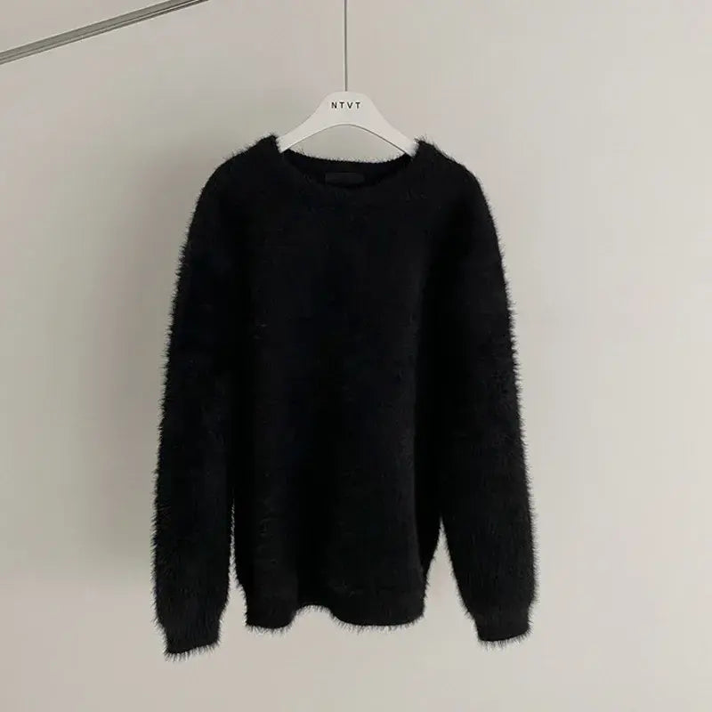 Men's Mink Wool Knit Pullover