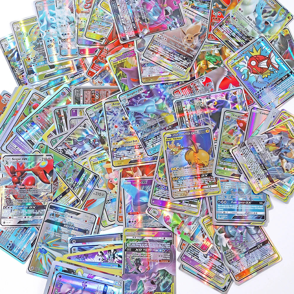 40Pcs No Repeat Pokemon GX V VMAX Card Shining TAKARA TOMY Cards Game TAG TEAM Battle Carte Trading Children Toy