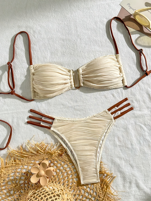 Costume da bagno bikini due pezzi alla moda da donna