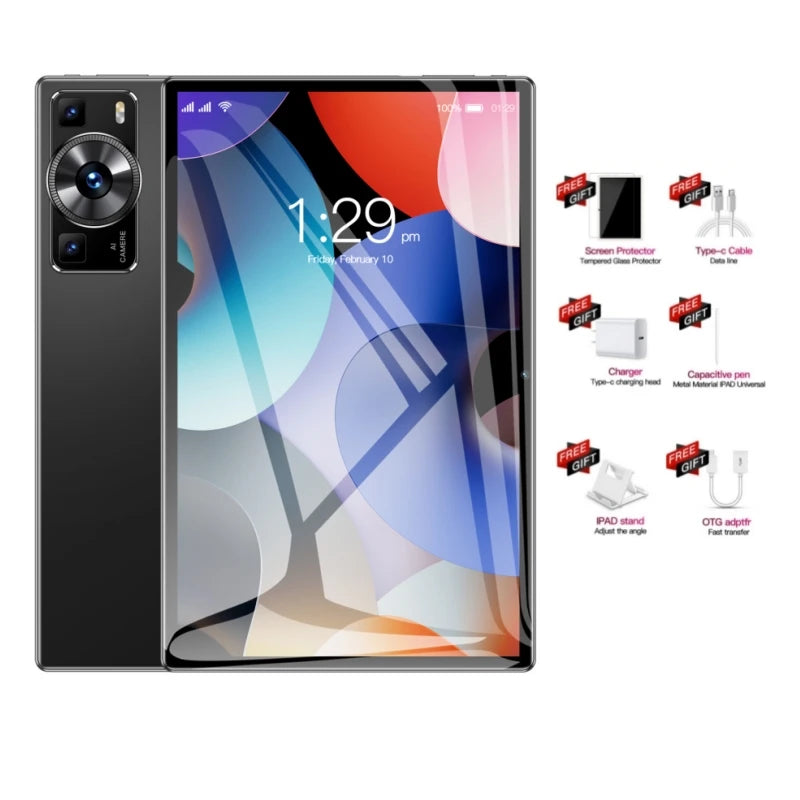 Brand New 5G P60 Pro Global Versio Snapdrago 888 16GB+1TB 11 Inch 4K Android WIFI Bluetooth Dual SIM Card Phone Call Tablet PC