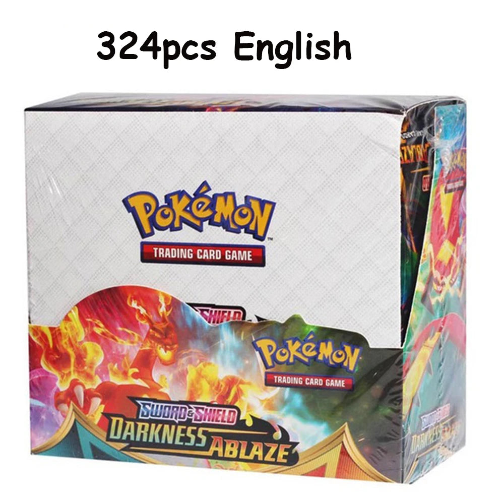 Newest 324Pcs Pokemon Cards Sun & Moon XY Evolutions Pokemon Booster Box Collectible Tradiner Card Game toy for children