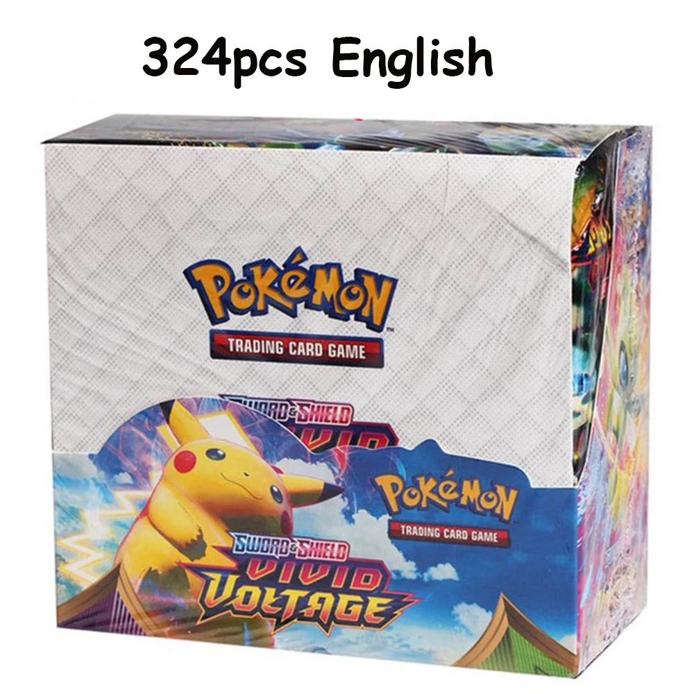 Newest 324Pcs Pokemon Cards Sun & Moon XY Evolutions Pokemon Booster Box Collectible Tradiner Card Game toy for children