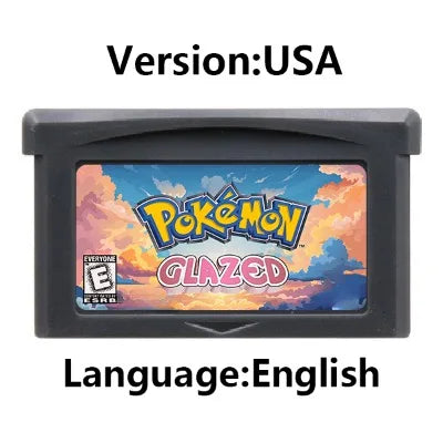 GBA Game Cartridge 32 Bit Video Game Console Card Pokemon Series Crown Clover Unbound Quetzal Glazed Gaia