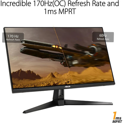 TUF Gaming 27” 1440P Monitor (VG27AQA1A) - QHD (2560 x 1440), 170Hz (Supports 144Hz), 1ms, Extreme Low Motion Blur,