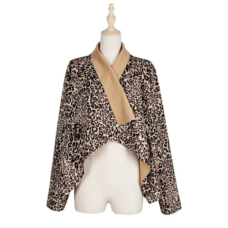 Leopard Print Jacket Women