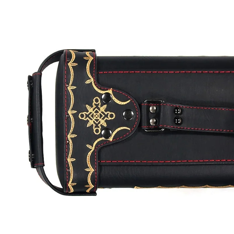 Embroider Style Superior Quality 3B5S Wholesale Soft Billiard Pool Cue Bag / Pool Cue Carrying Case