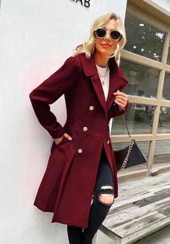 Women's Wool Trench Outerwears