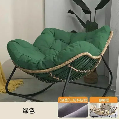 Adult lazy sofa rocking chair, single-person balcony leisure sofa chair, luxury living room internet-famous rocking chair