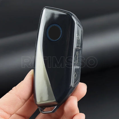 Soft Tpu Car Key Case Cover Shell Fob For BMW i7 X7 G07 LCI iX I20 X1 U11 7 Series G70 G09 XM U06 G81 M3 Smart Key Protect Shell