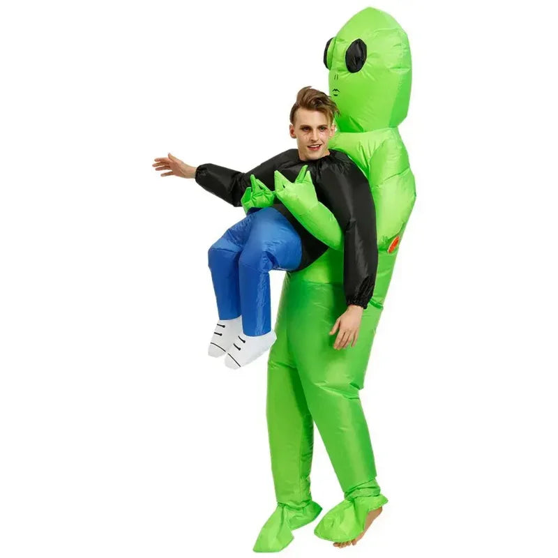 {in Stock } Inflatable Alien Costume Cosplay Adult Kids Party Costume Funny Suit Fancy Dress Halloween Costume for boys girls