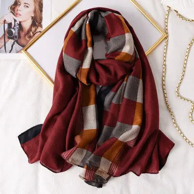 Plaid Scarf for Women