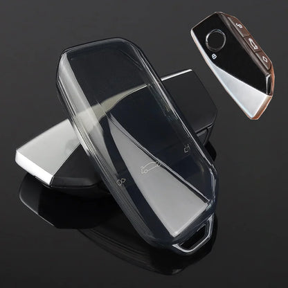 Soft Tpu Car Key Case Cover Shell Fob For BMW i7 X7 G07 LCI iX I20 X1 U11 7 Series G70 G09 XM U06 G81 M3 Smart Key Protect Shell