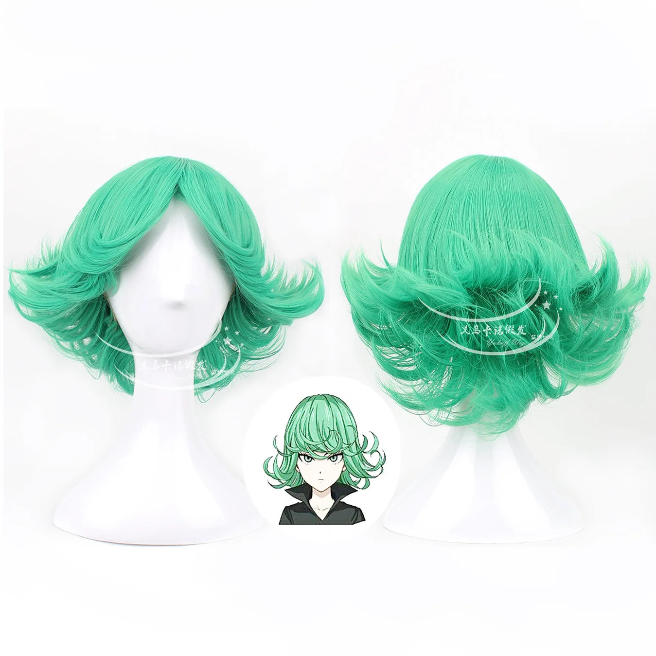 One Punch Man Tornado of Terror Senritsu No Tatsumaki Cosplay Costume Wig Black Dress Women Girl Outfit Halloween Child Adult