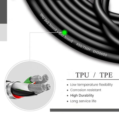 Type 2 Charge Cable 11kw 3 Phases Ev Charger Ev Spiral Cable Electric Car Charging cable