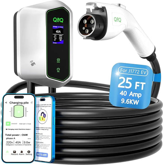 Level 2 EV Charger 40 Amp ev Chargers for Home Level 2 NEMA 14-50 Plug