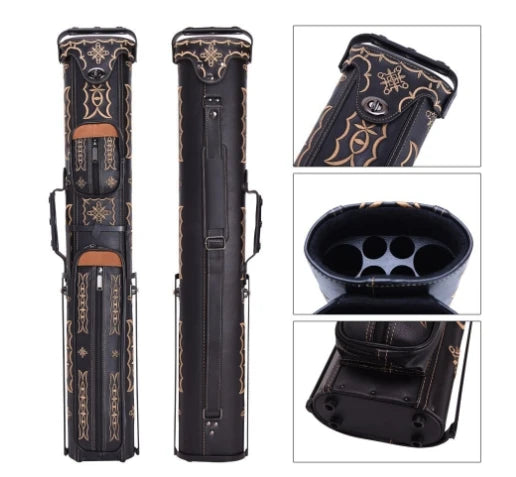 Embroider Style Superior Quality 3B5S Wholesale Soft Billiard Pool Cue Bag / Pool Cue Carrying Case