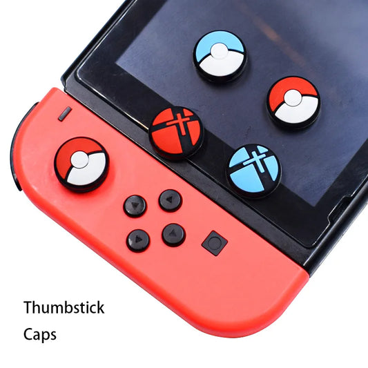 Pairs POkemon Thumb Grip Cap Cover for Playstation 5 PS5 PS4 Xbox Series XS Game Joystick Controller Accessories Thumbstick