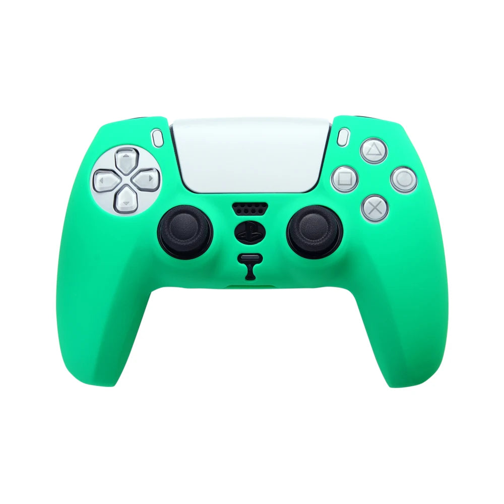 Silicone Case Controller Skin Gamepad Joystick Solid Color Protection Cover Plastic Housing Shell For Sony Playstation 5 PS5