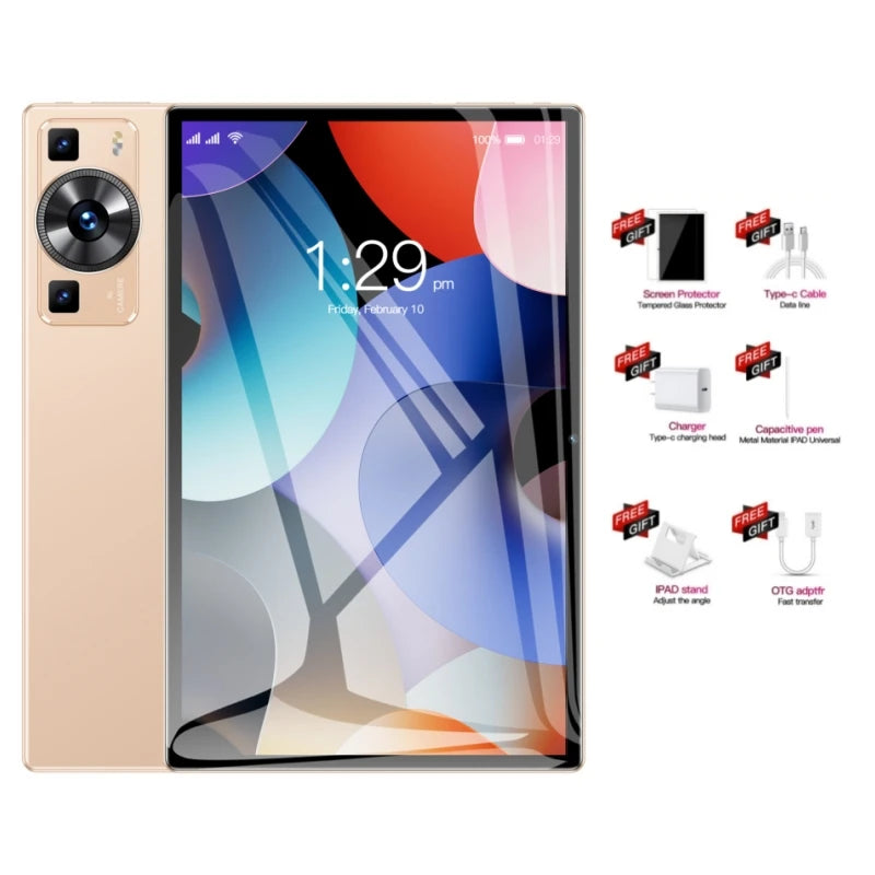 Brand New 5G P60 Pro Global Versio Snapdrago 888 16GB+1TB 11 Inch 4K Android WIFI Bluetooth Dual SIM Card Phone Call Tablet PC