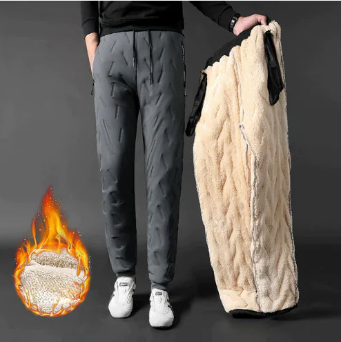 Winter Men Lambswool Sweatpants