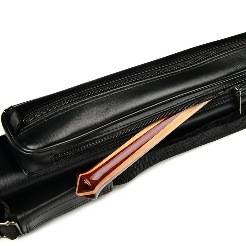 Factory Customize PU Leather Durable Billiard Cue Case 1/2 Style Pool Cue Case Billiards & Snooker Accessory